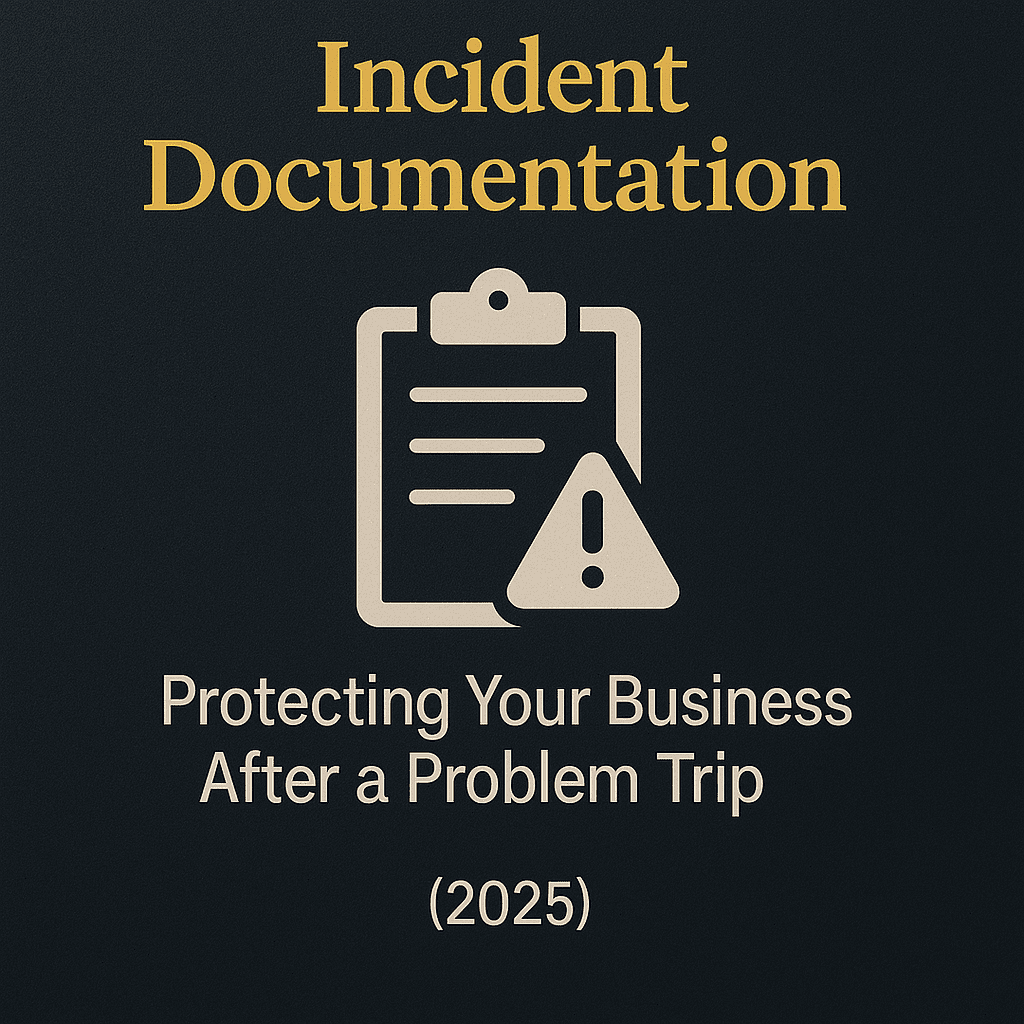Incident Documentation: Protecting Your Business After a Problem Trip ...