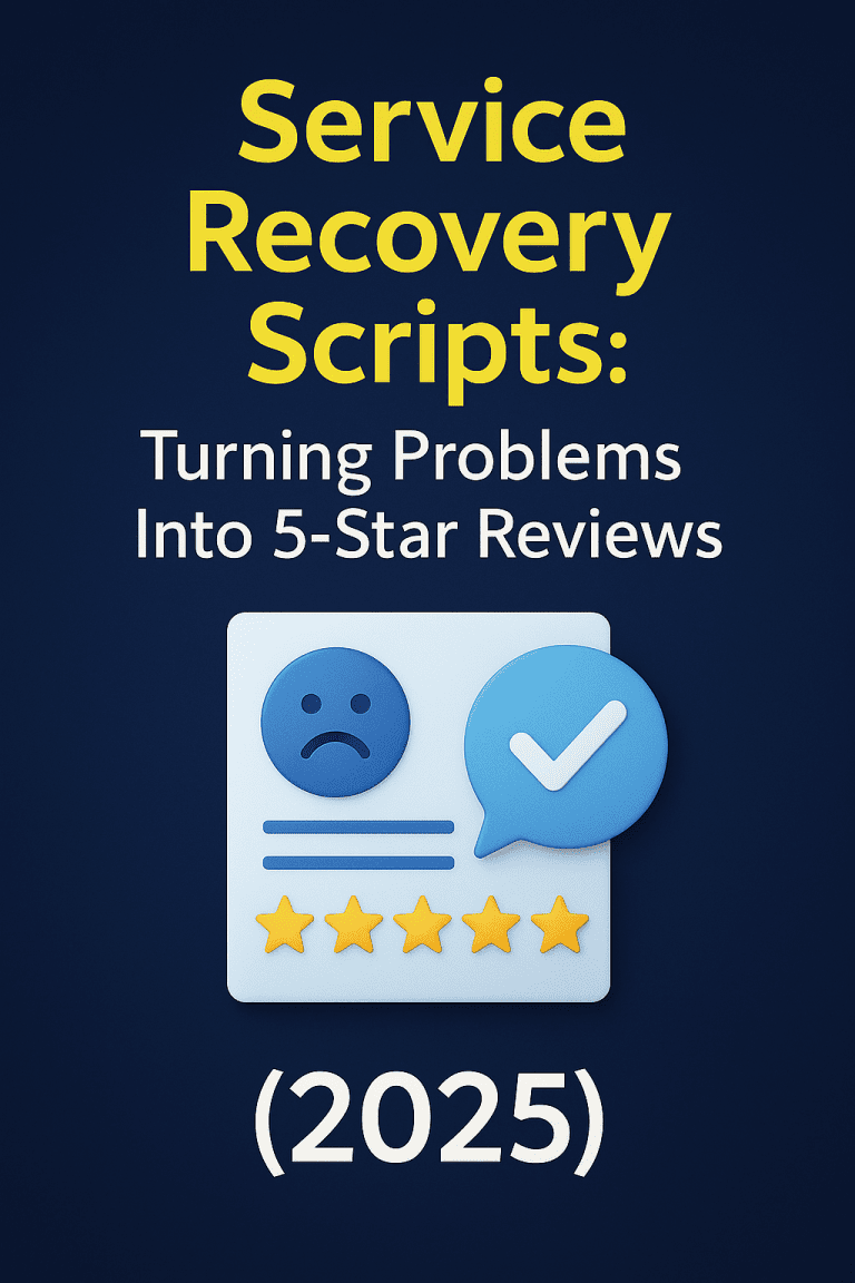 Service Recovery Scripts: Turning Problems Into 5-Star Reviews (2025 ...
